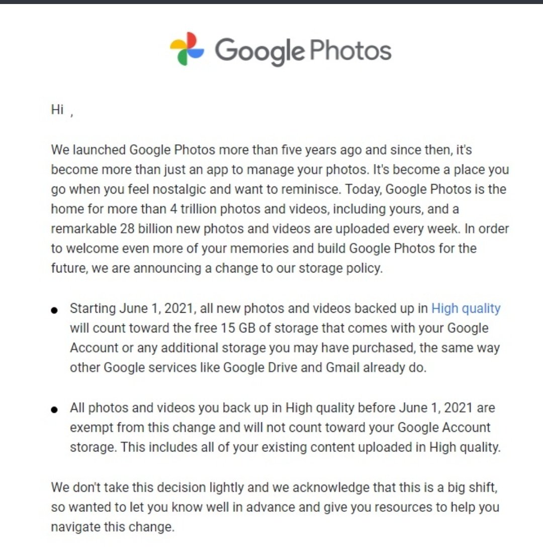 Google Photos Email